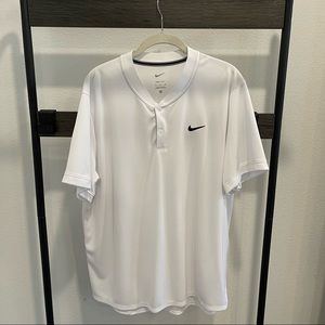 White Nike Dri Fit Golf Polo - XL
